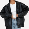Damen Oversized Bomberjacke