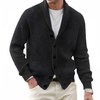 Herren-Cardigan mit Schalkragen und Knopfverschluss