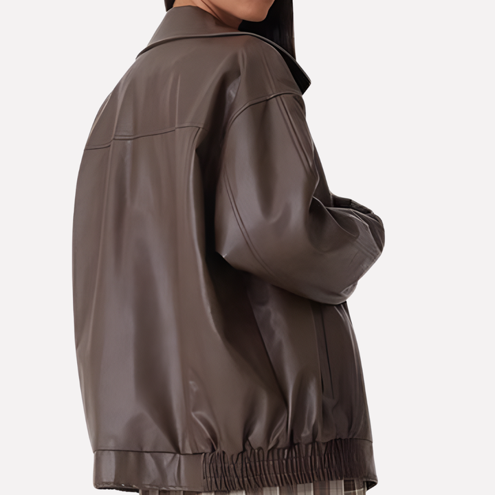 Damen Oversized Bomberjacke
