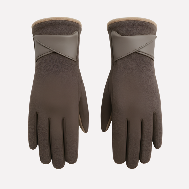 Damen Winterhandschuhe mit verstellbarem Riemen