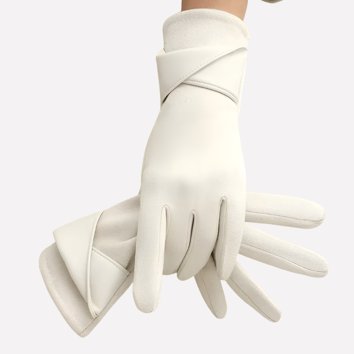 Damen Winterhandschuhe mit verstellbarem Riemen