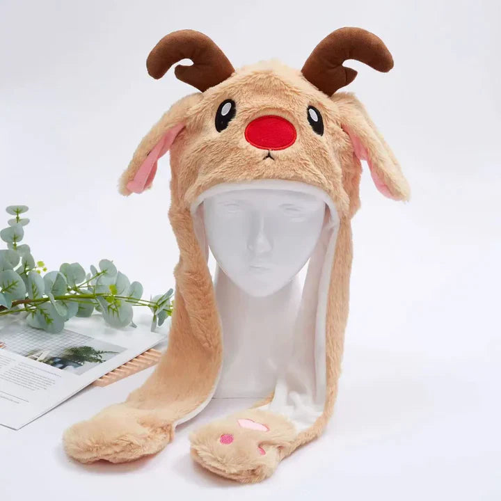 Bounce Bunny – Niedliche Mütze mit beweglichen Ohren für Spaß und Wärme