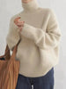 Luxuriöser Rollkragenpullover aus feiner Wolle für Damen