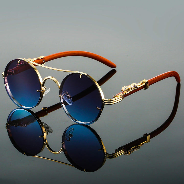 Retro-Sonnenbrille aus Metall