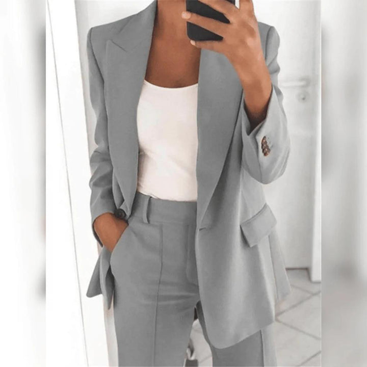 Elegantes 2-teiliges Damenanzug-Set