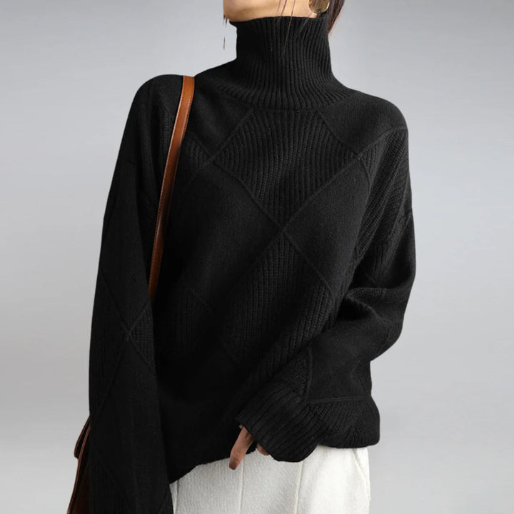 Klassischer Rollkragenpullover aus Wolle