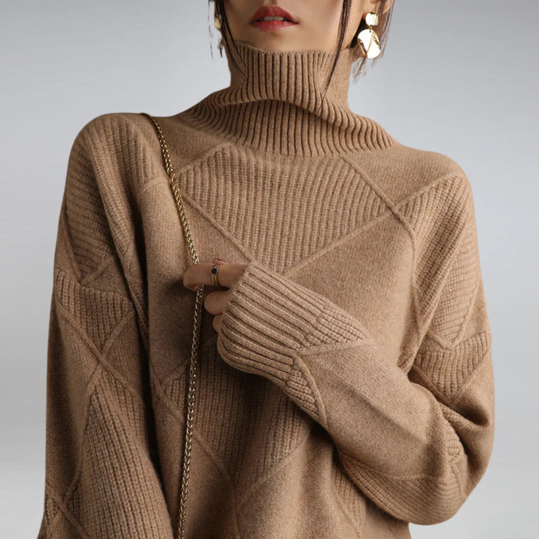 Klassischer Rollkragenpullover aus Wolle