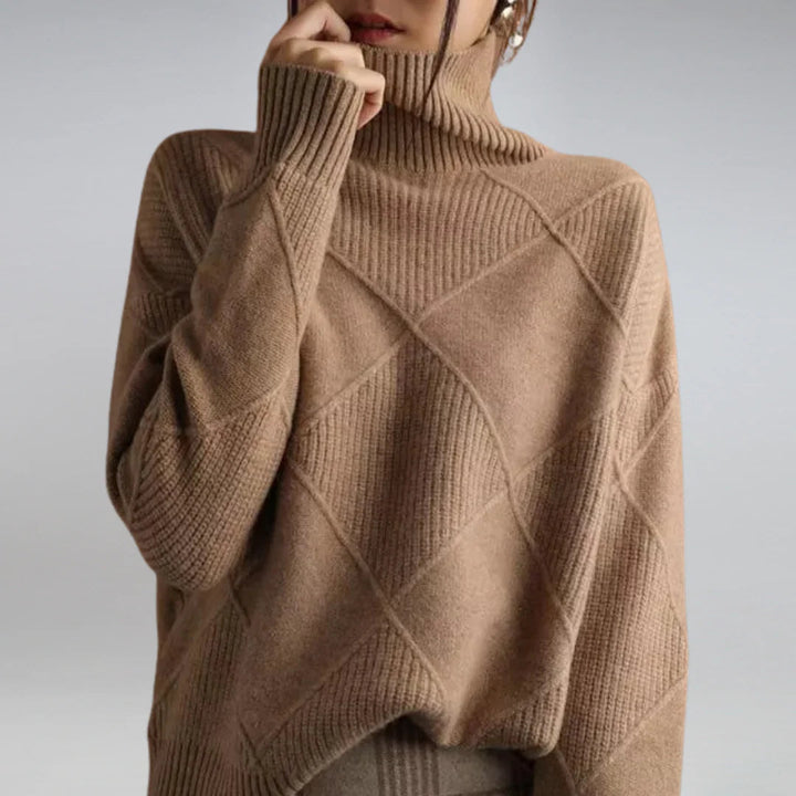 Klassischer Rollkragenpullover aus Wolle