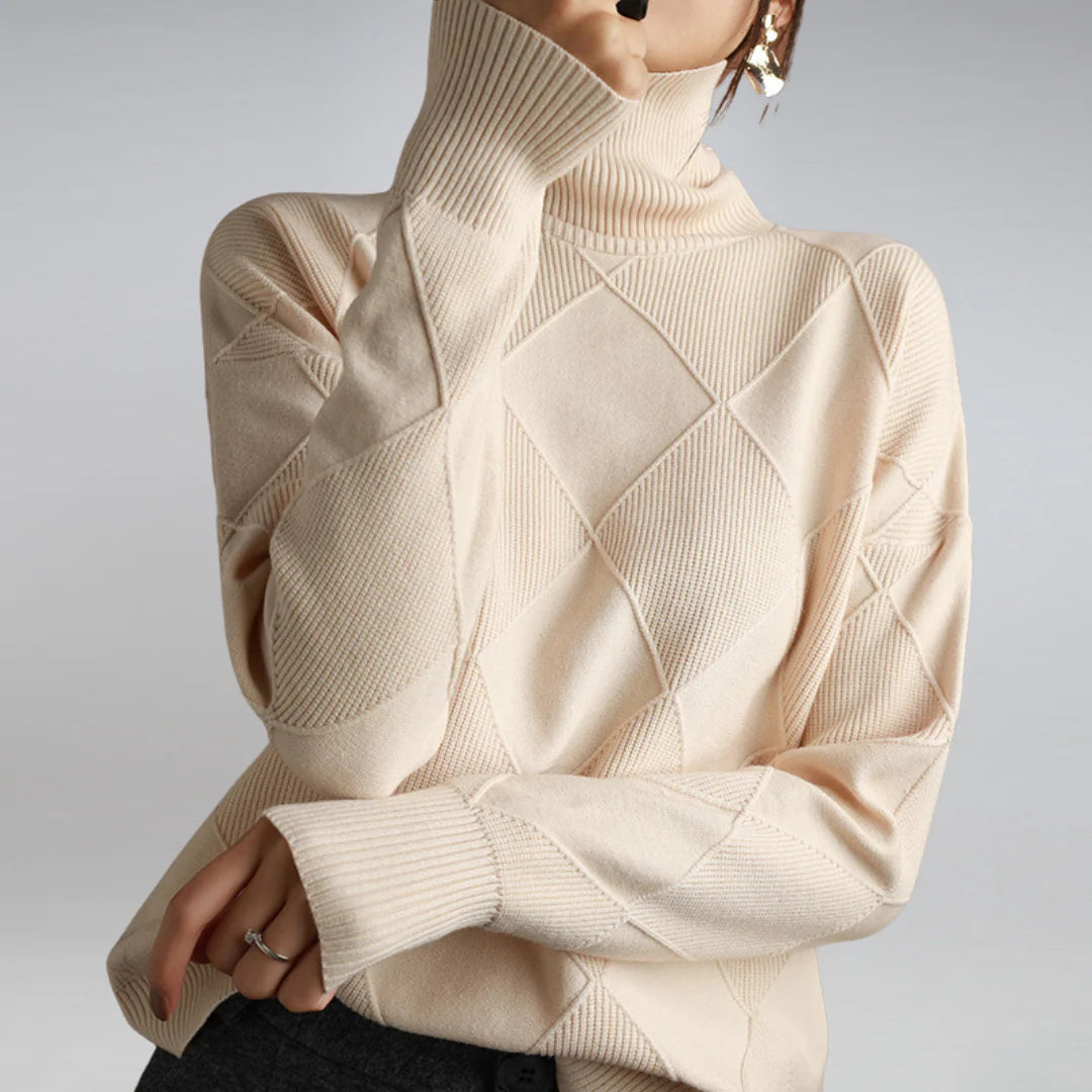 Klassischer Rollkragenpullover aus Wolle