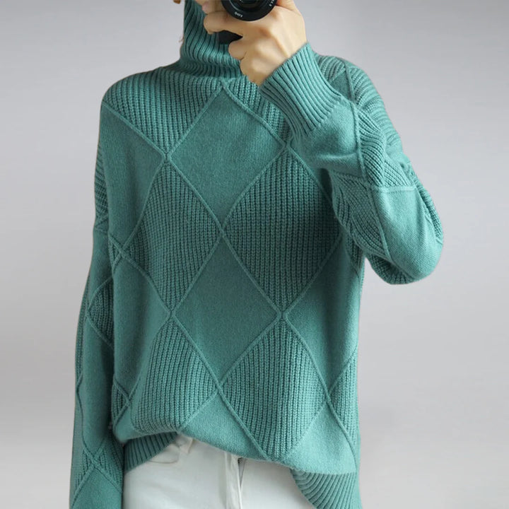 Klassischer Rollkragenpullover aus Wolle