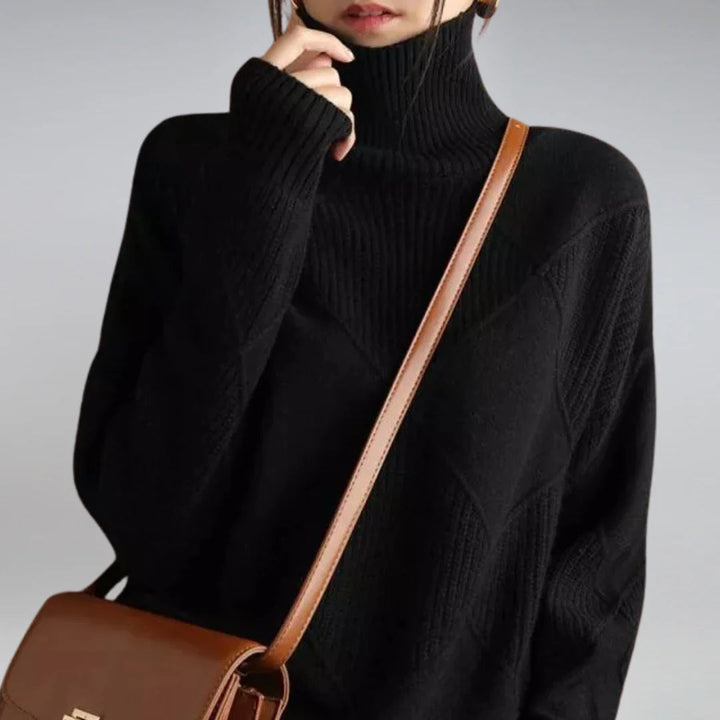 Klassischer Rollkragenpullover aus Wolle