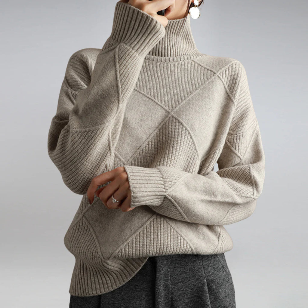 Klassischer Rollkragenpullover aus Wolle