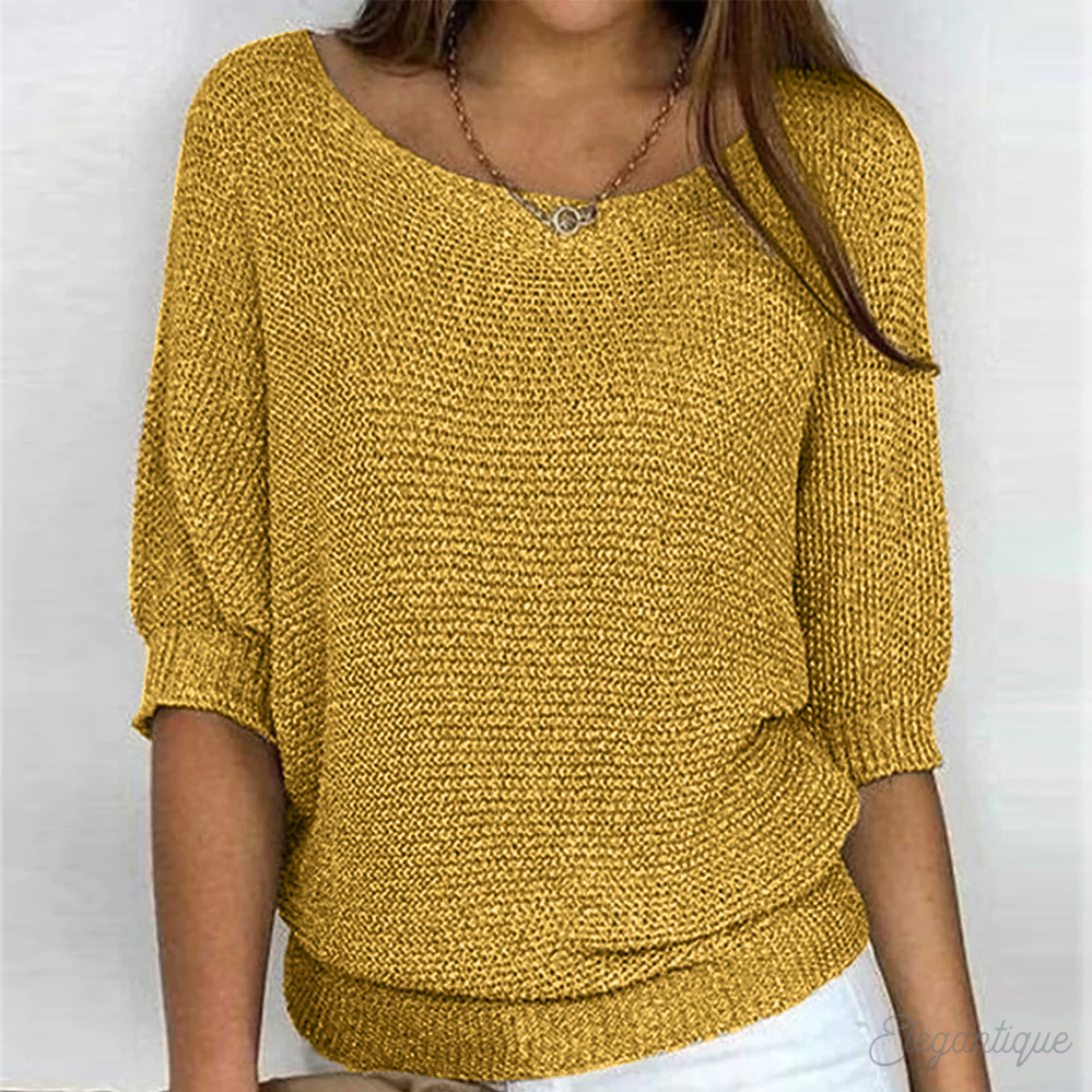 Solider, lässiger Oversize-Pullover für Damen