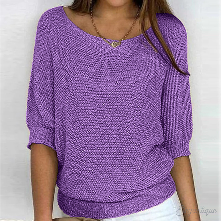 Solider, lässiger Oversize-Pullover für Damen