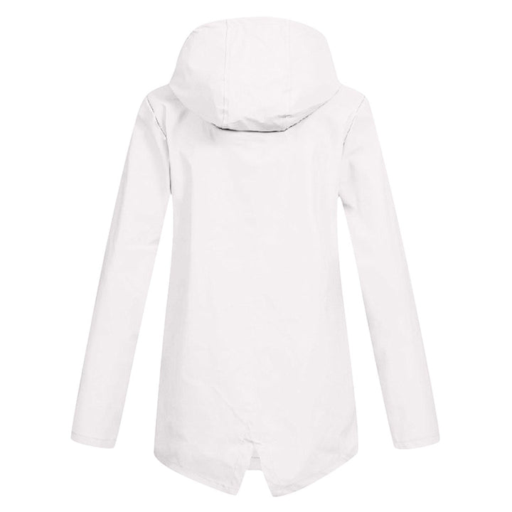 Halblange wasserdichte Jacke für Damen mit Reißverschluss
