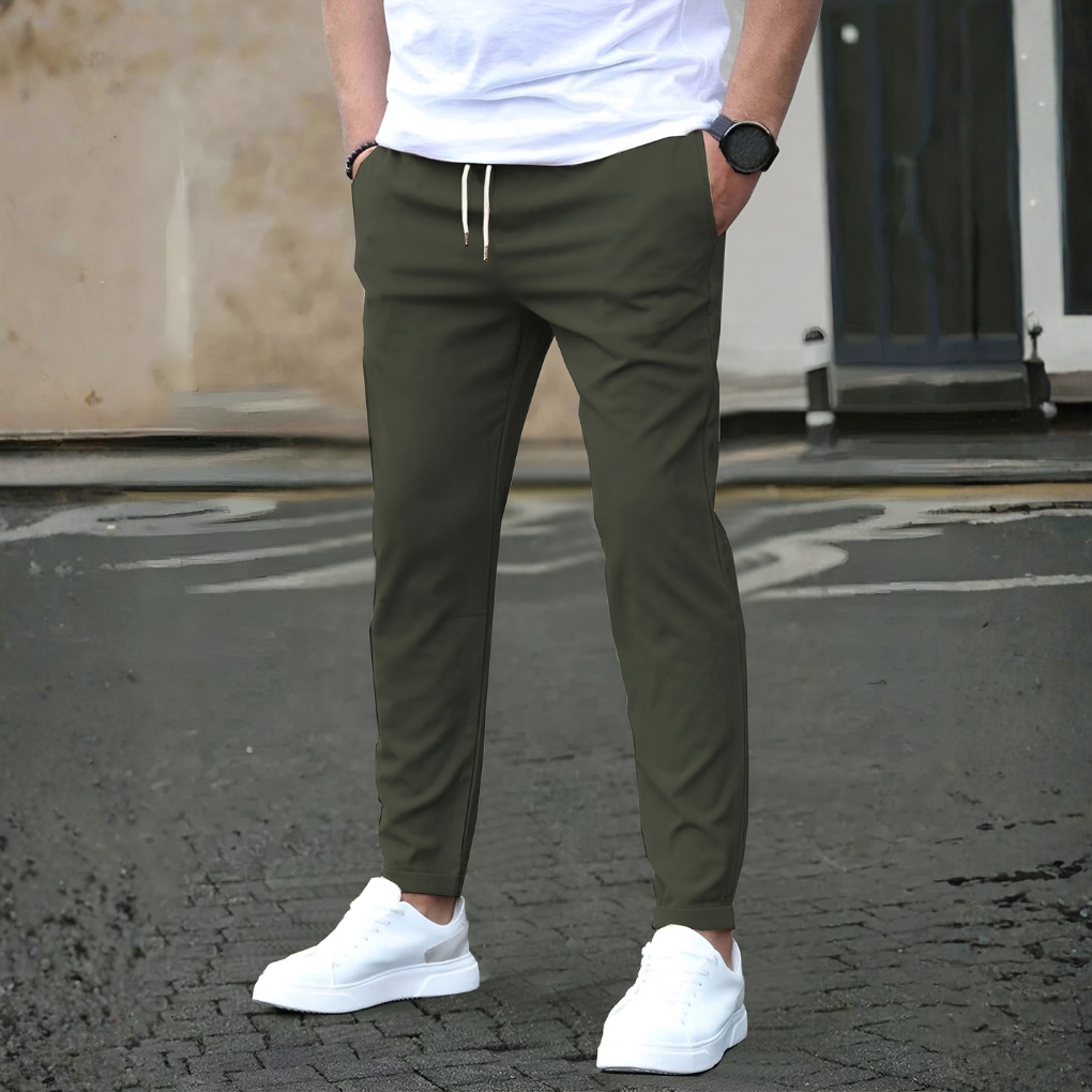 Slim Fit Herrenhose mit Kordelzug