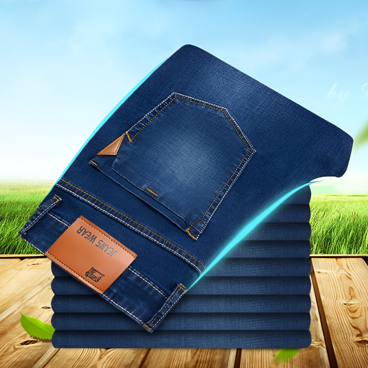 Straight-Leg-Jeans für Herren – strapazierfähiger Denim