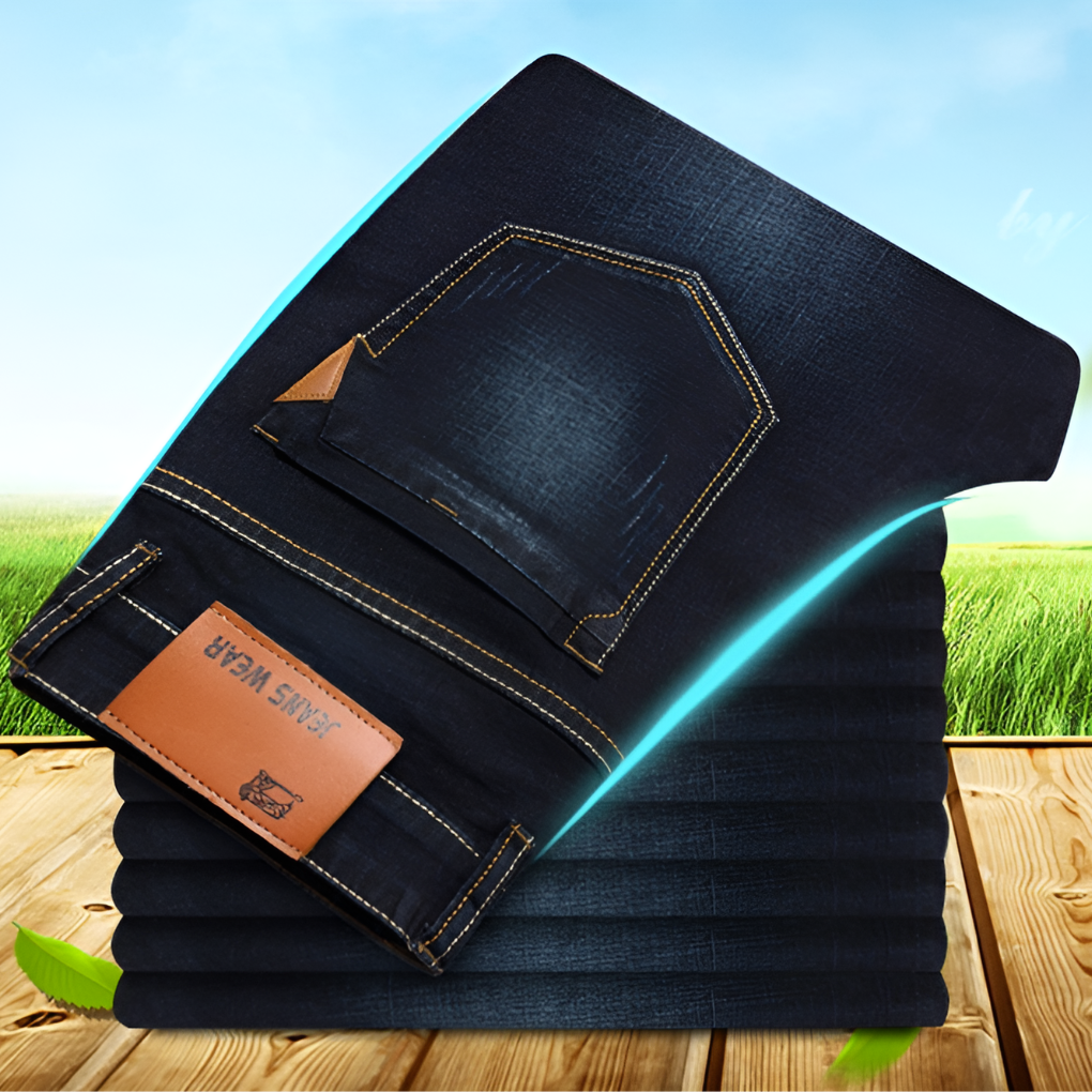 Straight-Leg-Jeans für Herren – strapazierfähiger Denim