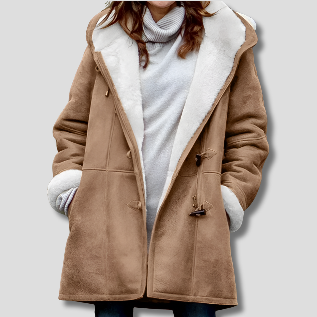 Damen-Braune Jacke