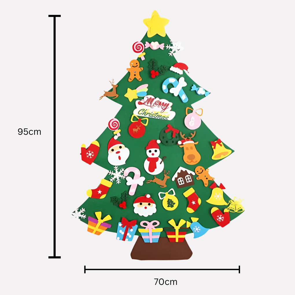 Filz-Montessori-Weihnachtsbaum