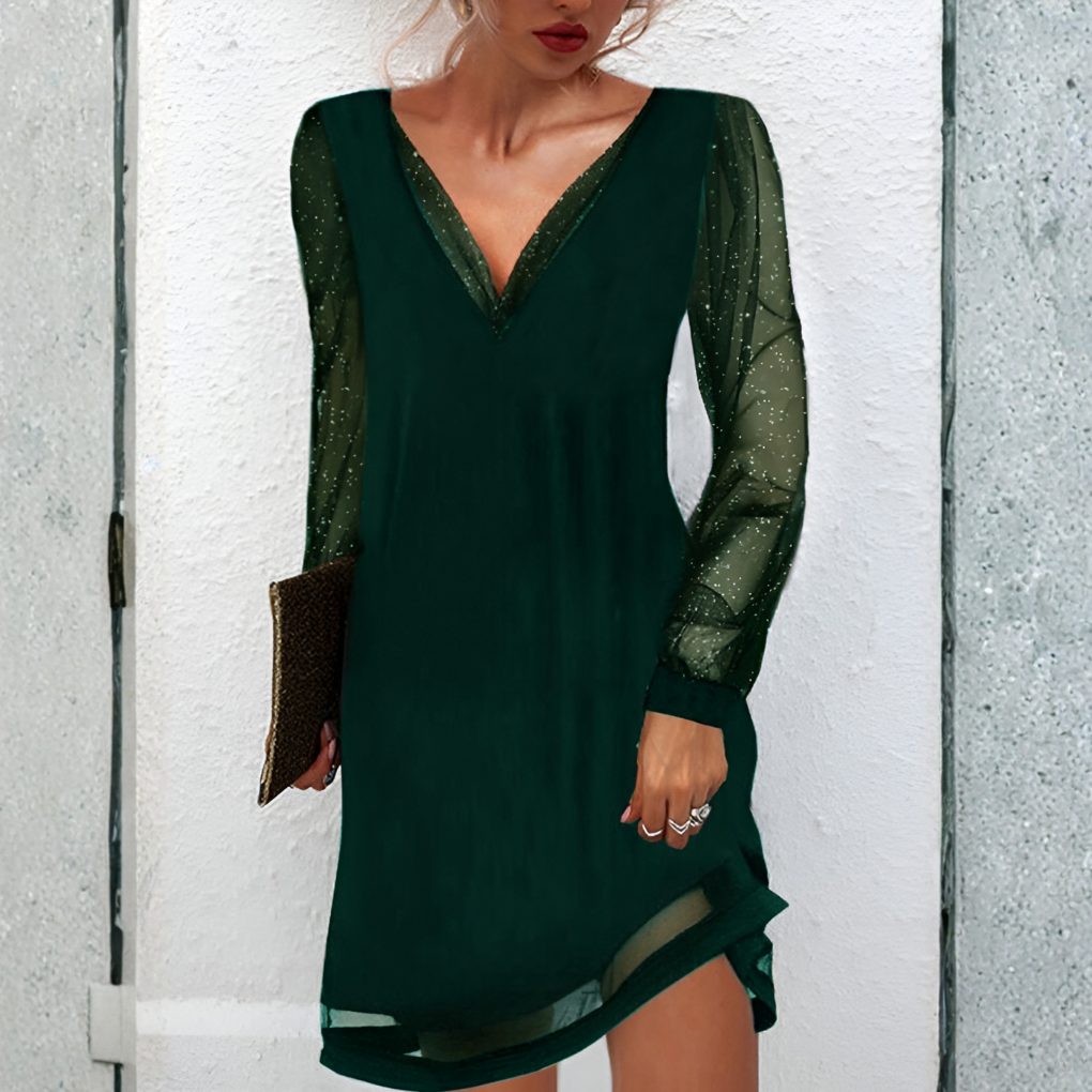 Elegantes, zeitloses Kleid in nachhaltigem Luxus