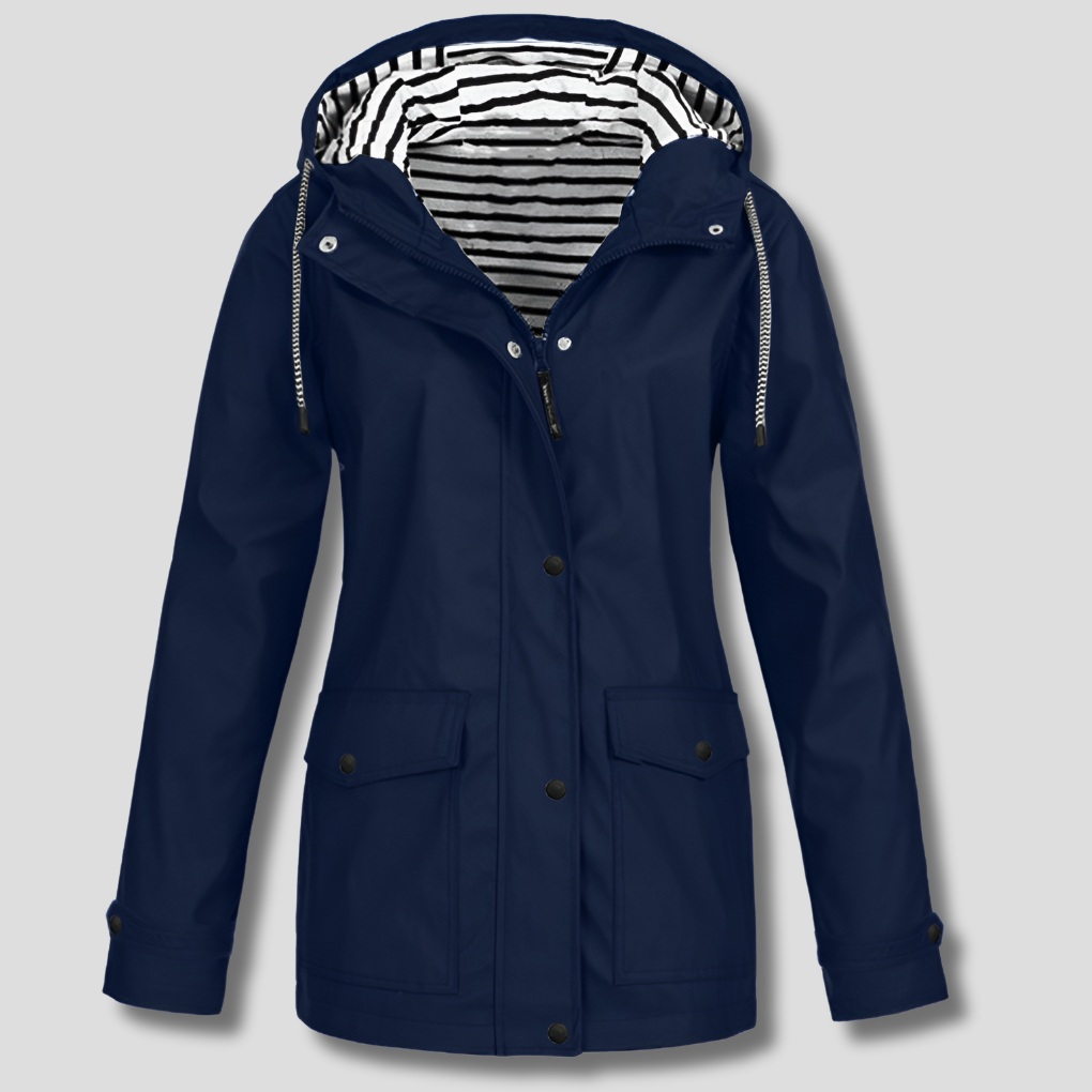 Wasserdichte und winddichte Kapuzenjacke für Damen