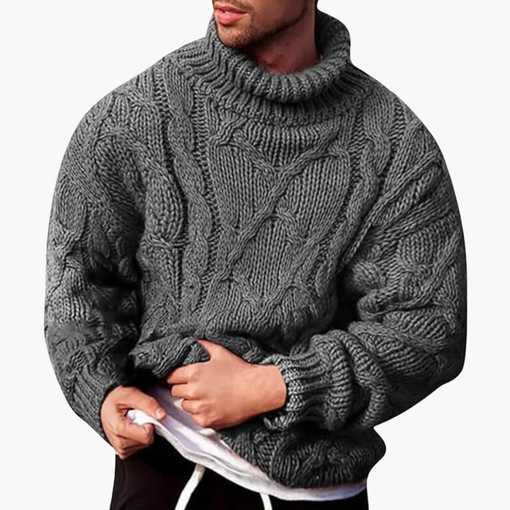 Herren Rollkragenpullover – Klassischer Strickpullover