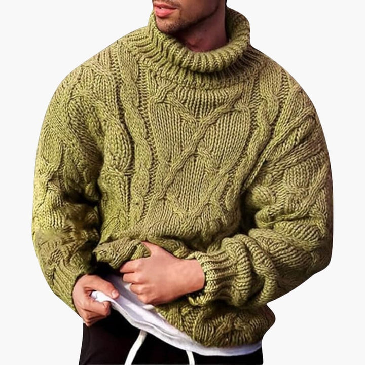 Herren Rollkragenpullover – Klassischer Strickpullover