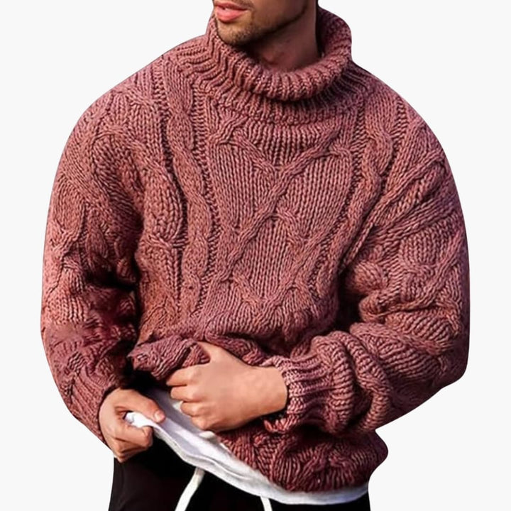 Herren Rollkragenpullover – Klassischer Strickpullover