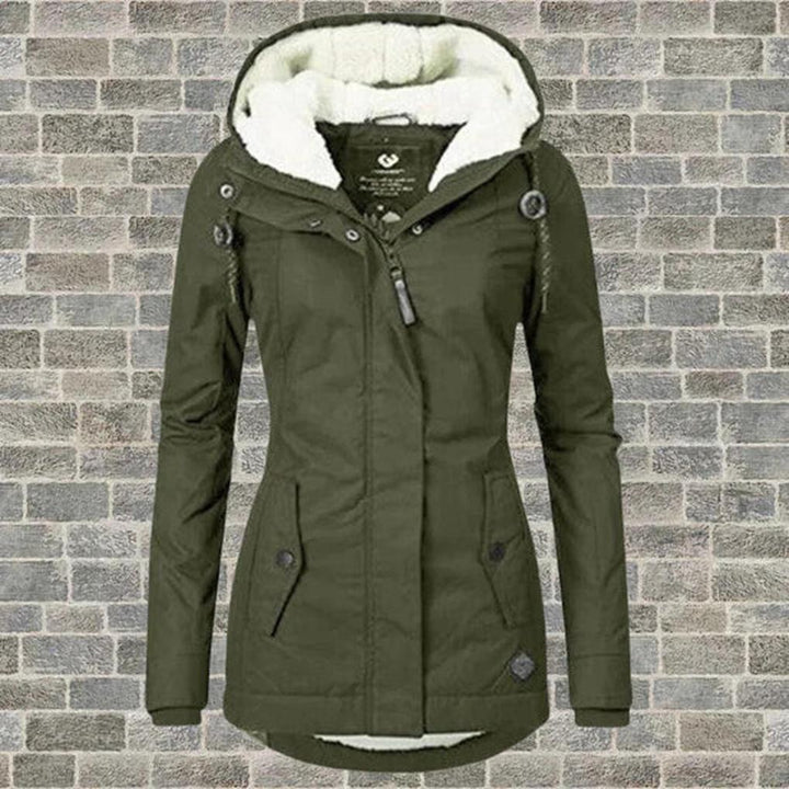 Damen-Wintermantel mit Kapuze