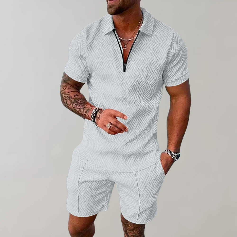 Zweiteiliges Sommer-Set für Herren – lässiger Komfort, ideal für Sommertage