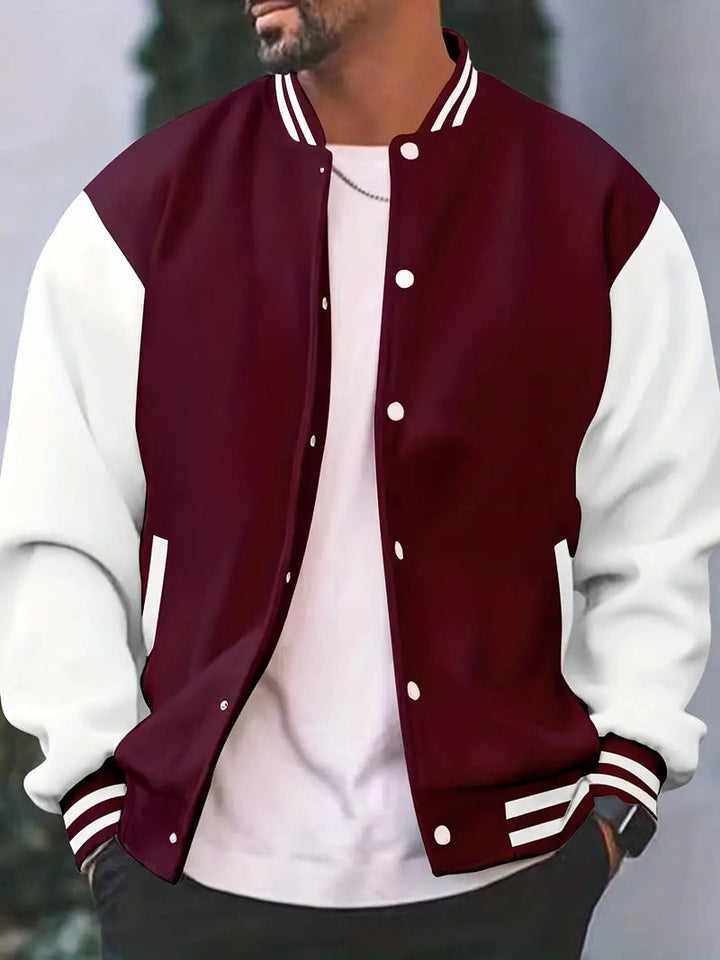 Lässige Baseballjacke für Herren für den Herbst