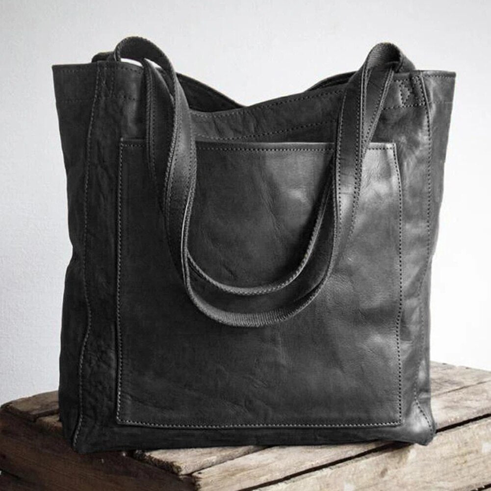Luxuriöse Tote-Umhängetasche aus Leder für Damen