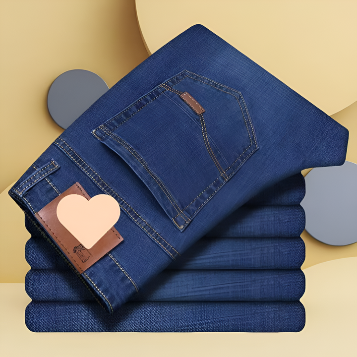 Straight-Leg-Jeans für Herren – strapazierfähiger Denim