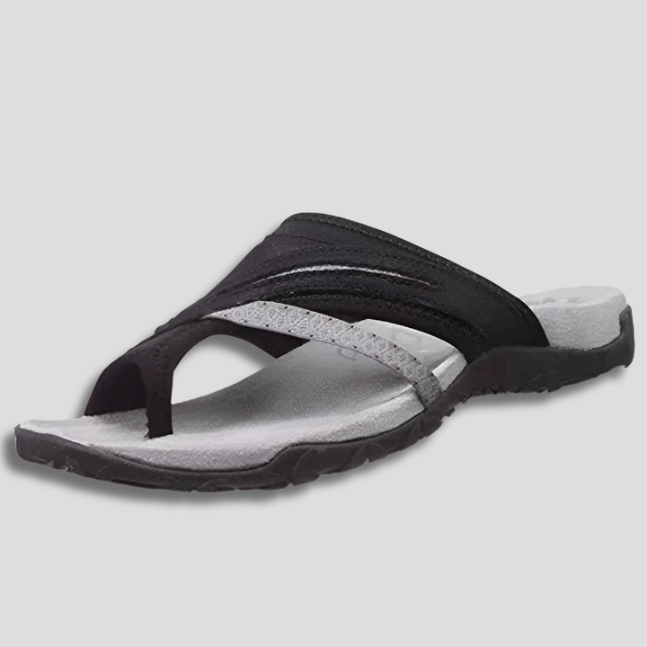 Bequeme Sandalen mit gekreuzten Riemen
