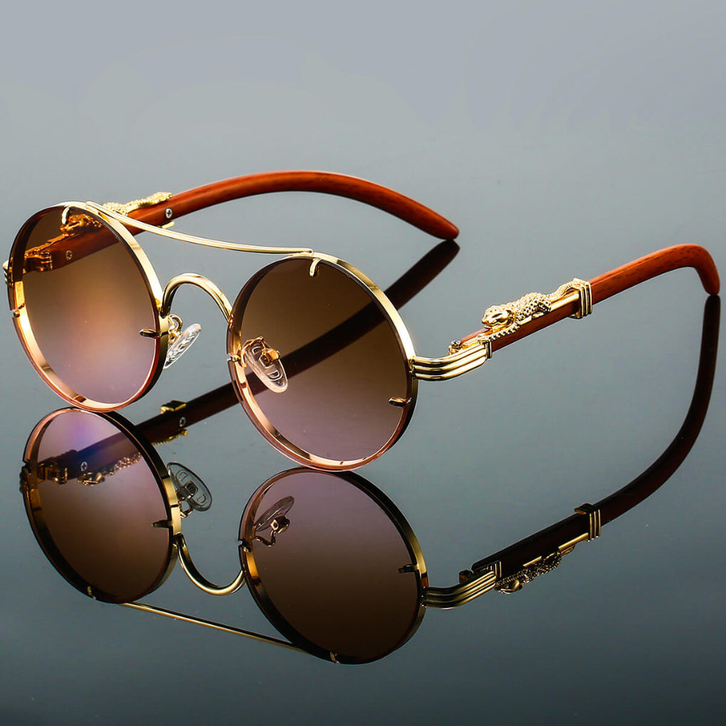 Retro-Sonnenbrille aus Metall