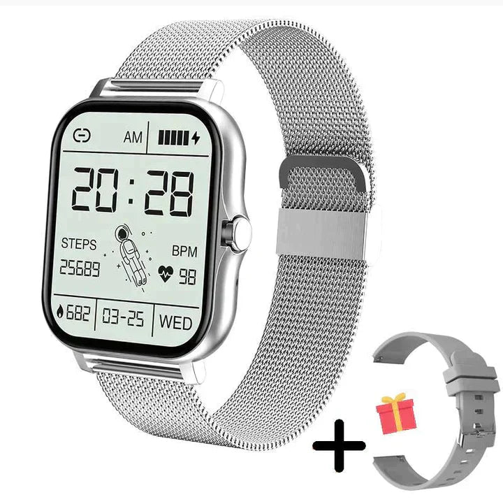 Smartwatch für Fitness, Bluetooth-Telefonie und Gesundheitsüberwachung