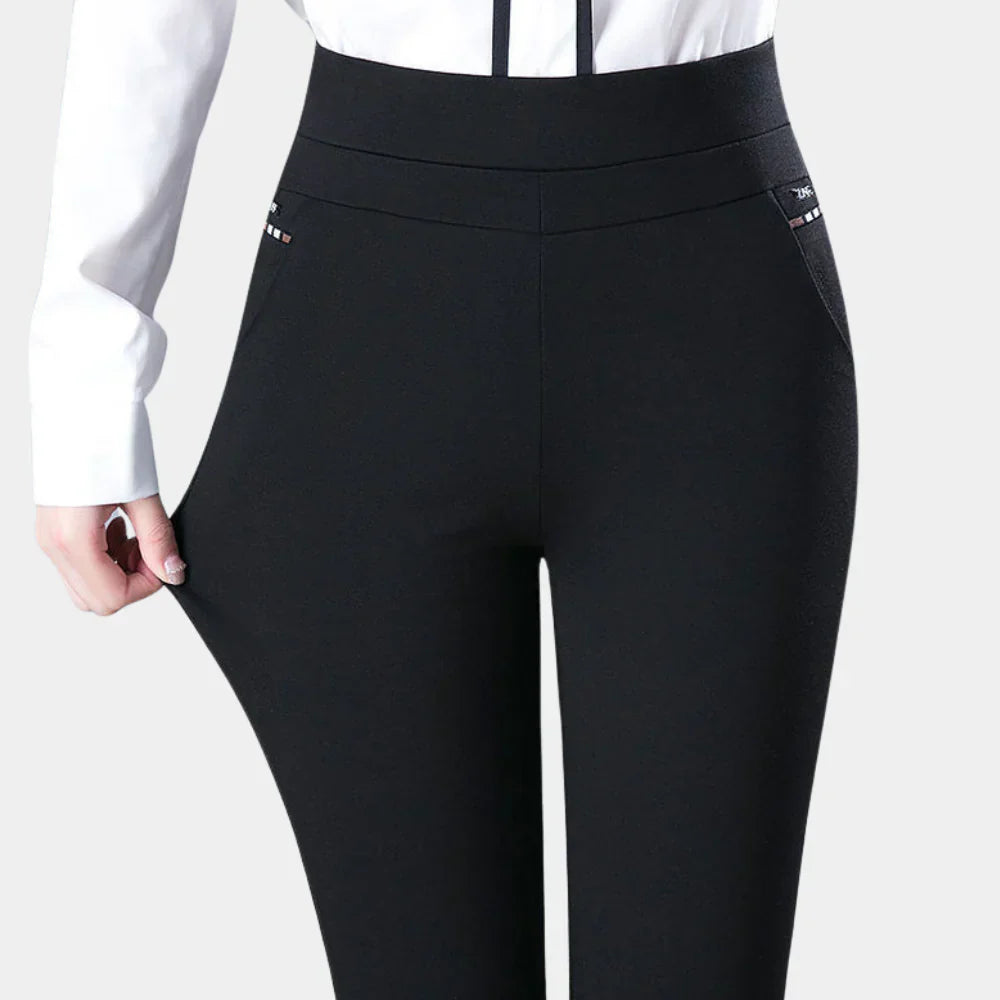 Bequeme Stretchhose mit hoher Taille