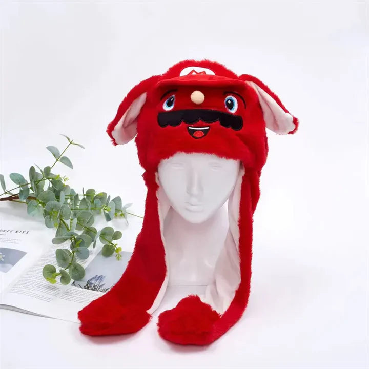 Bounce Bunny – Niedliche Mütze mit beweglichen Ohren für Spaß und Wärme
