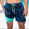 Lässige bedruckte Sportshorts für Herren