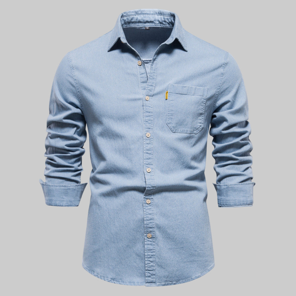 Langärmliges Jeanshemd für Herren