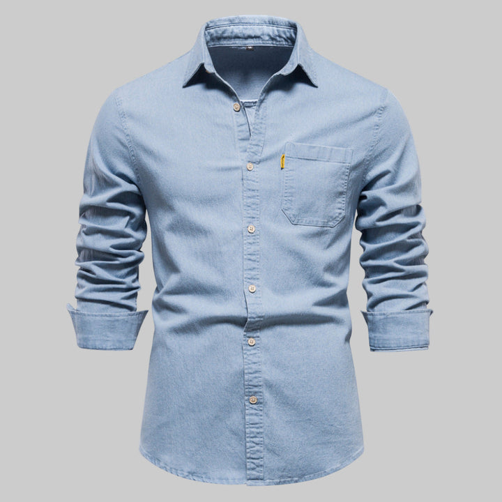 Langärmliges Jeanshemd für Herren