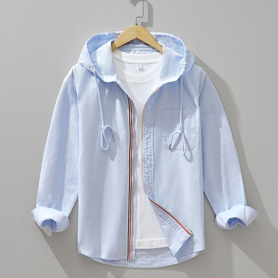 Moderne Hemdjacke mit langen Ärmeln für Herren