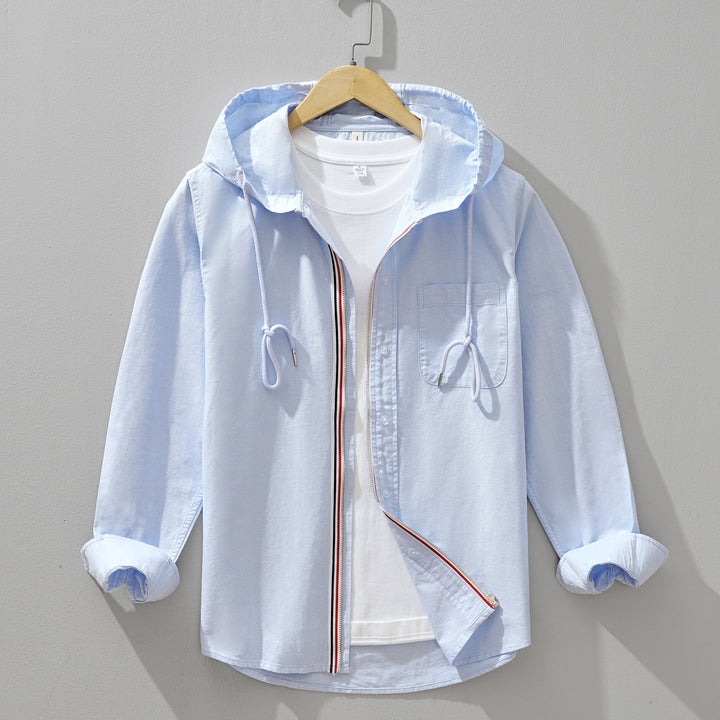 Moderne Hemdjacke mit langen Ärmeln für Herren