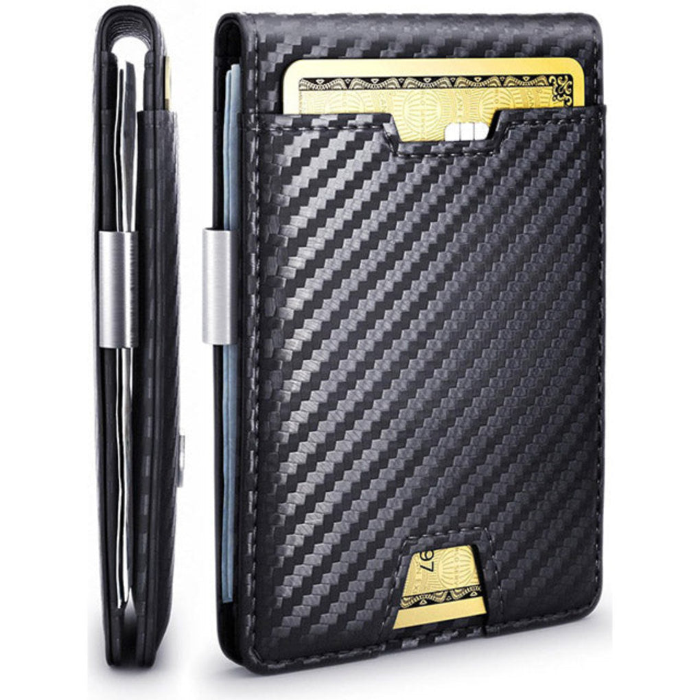 Schlanke RFID-Brieftasche mit Geldklammer