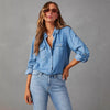 Übergroßes Vintage-Jeanshemd