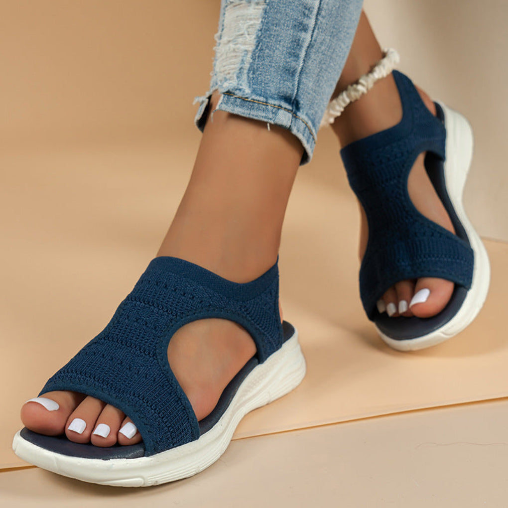 Ortho gepolsterte Sport-Sandalen mit Strickobermaterial