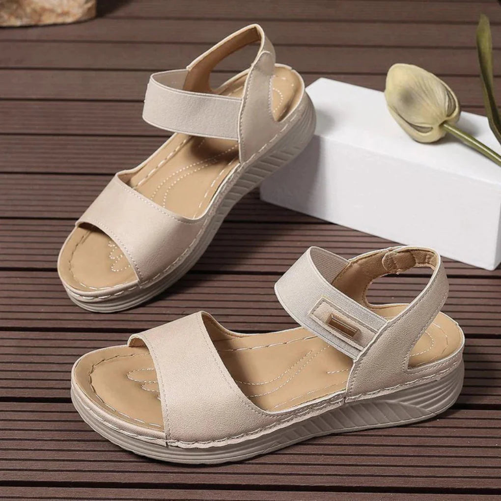 Damentherapie-Sandalen mit gepolstertem Zehenbereich