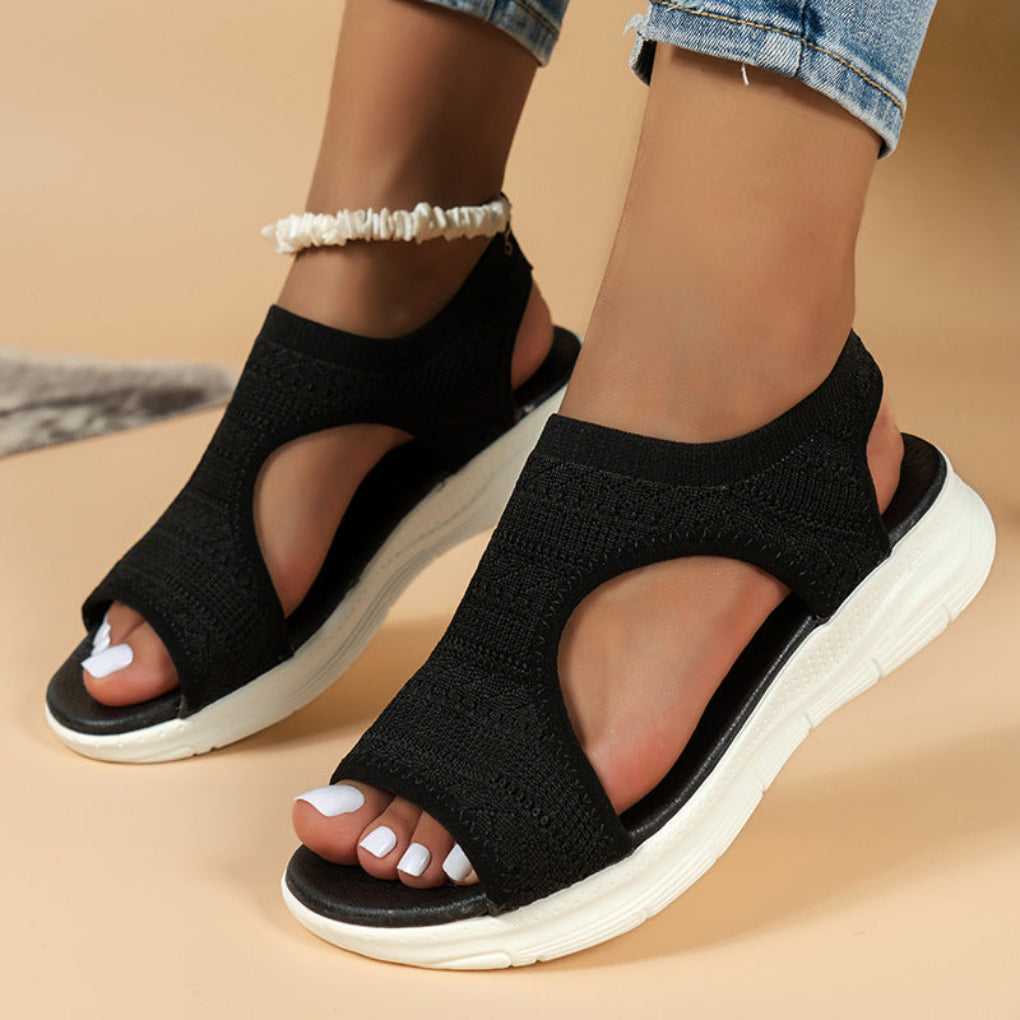 Ortho gepolsterte Sport-Sandalen mit Strickobermaterial