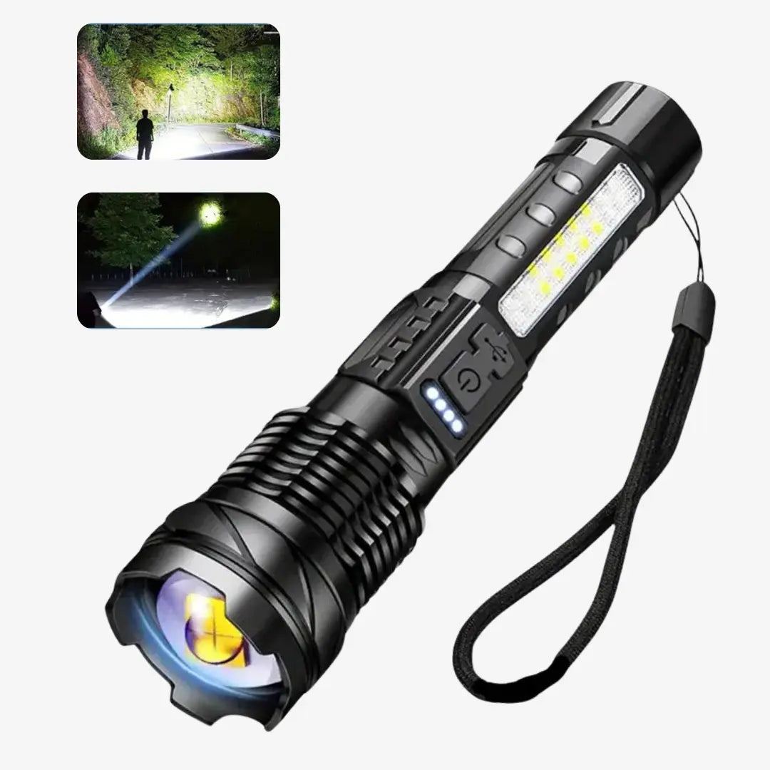 OutdoorHaven Militär Taschenlampe – 5000 Lumen Taktische Taschenlampe